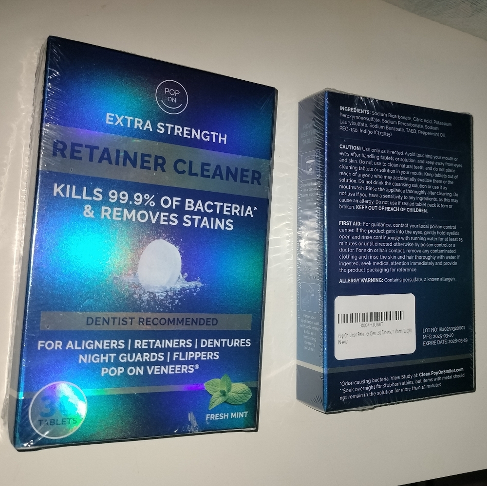 2pck Retainer Cleaner (60 Count) - Picture 2 of 7